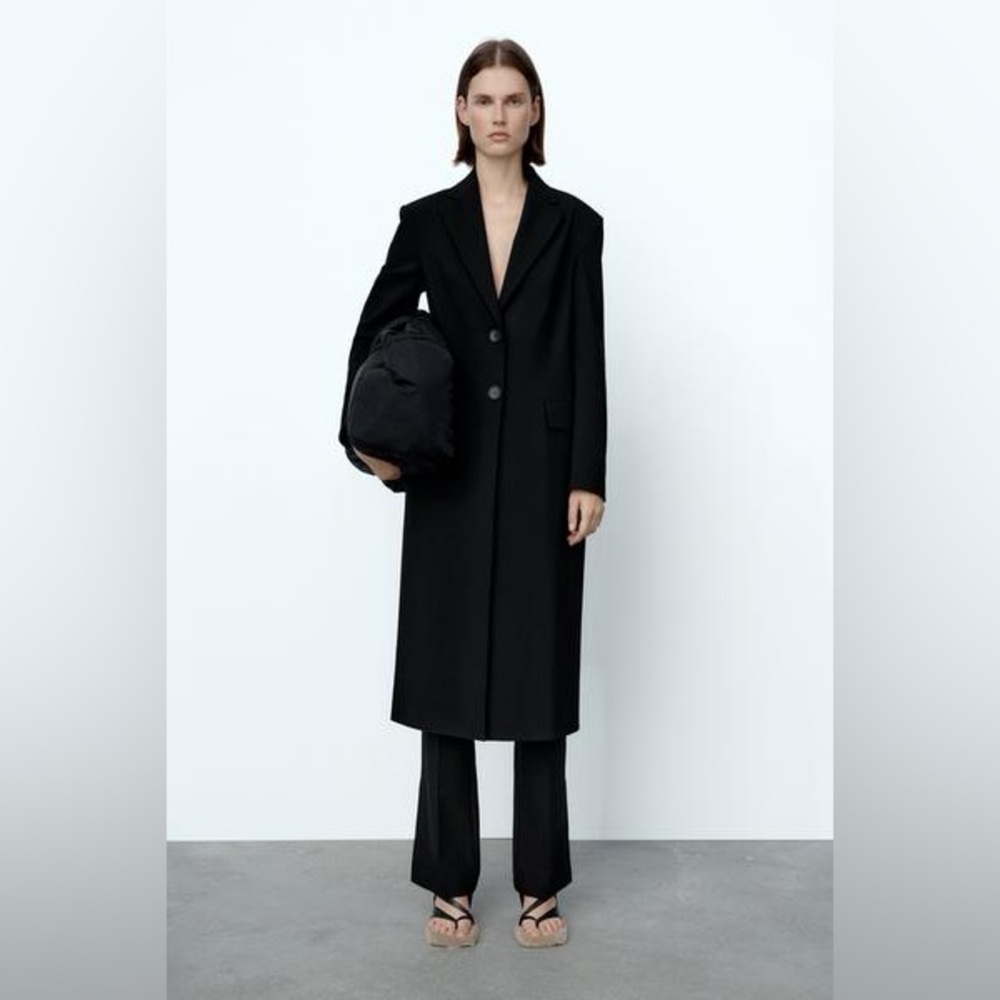 Zara Mid Rise Slit Pants